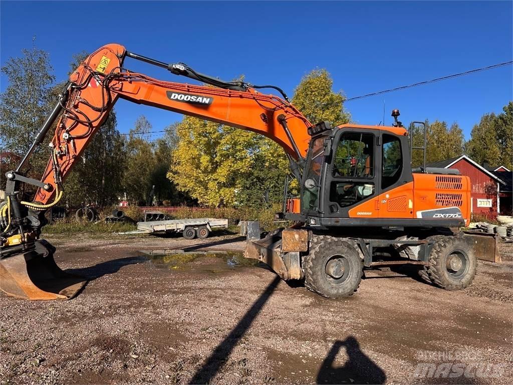 Doosan DX170W-5 Kolová rýpadla