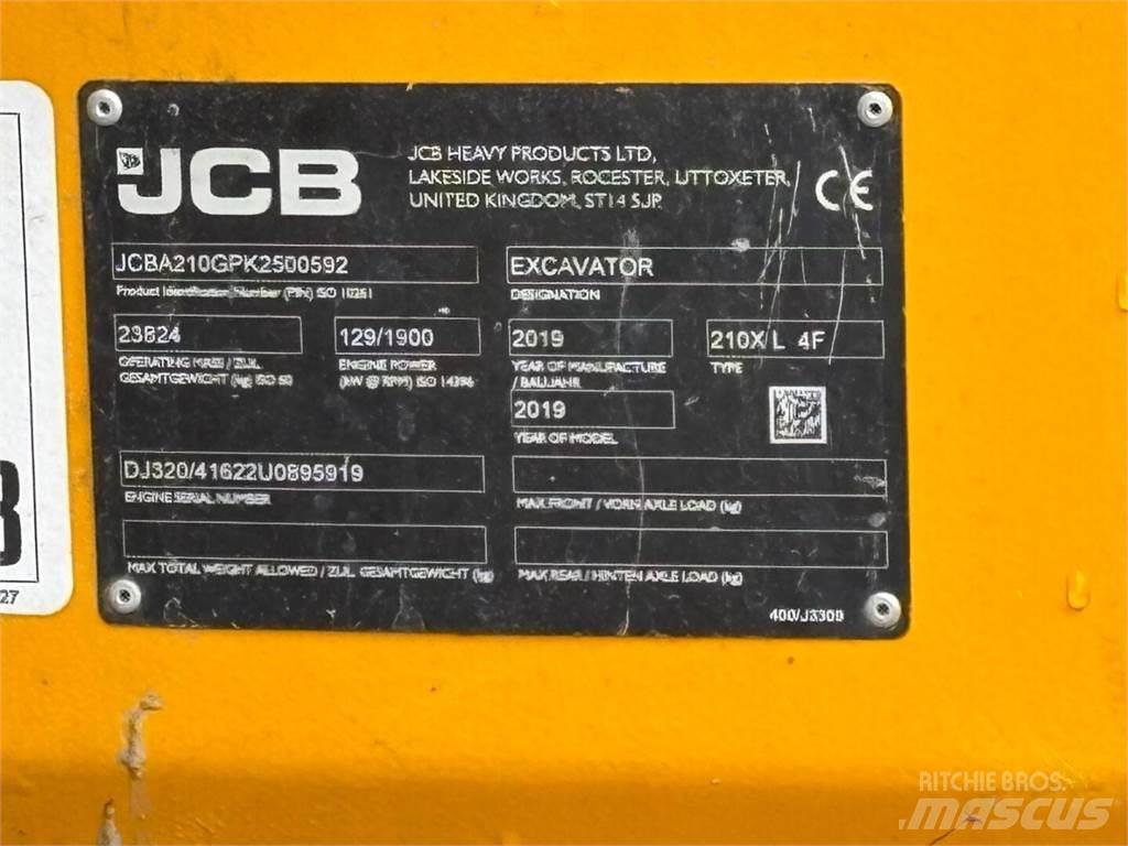 JCB 210 X L 4F Pásová rýpadla