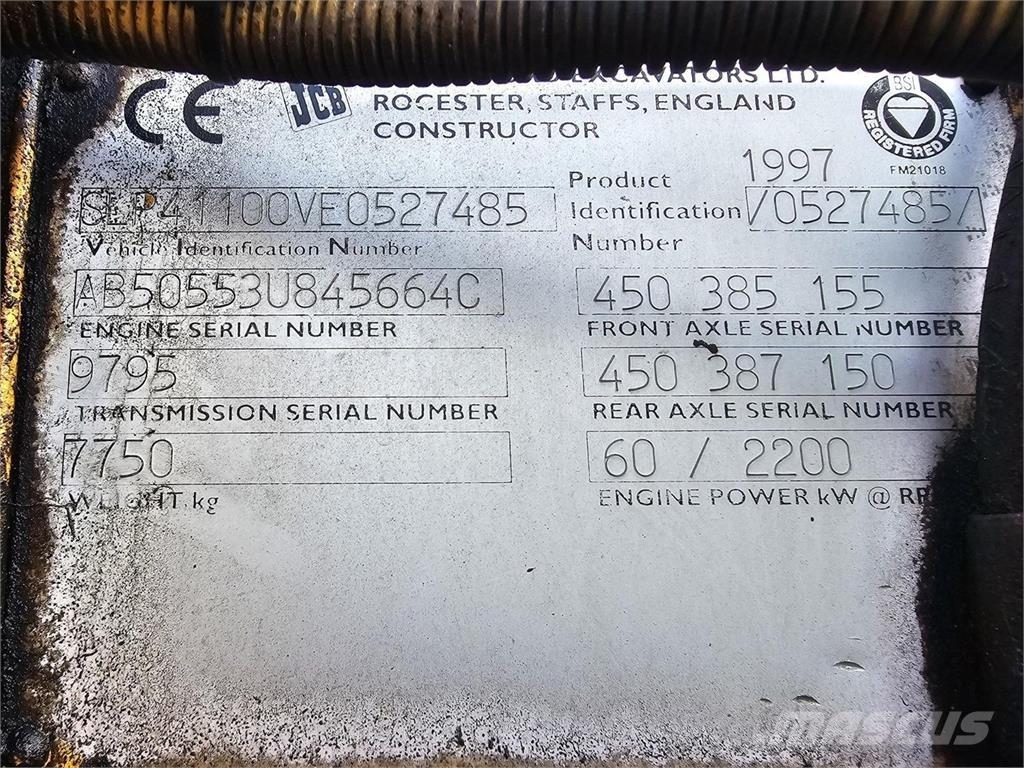 JCB 411 Kolové nakladače
