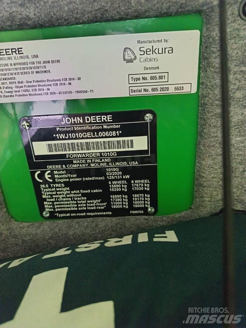 John Deere 1010G Vyvážecí traktory