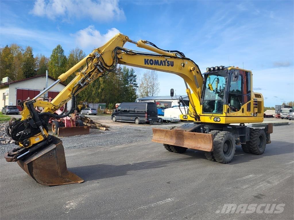 Komatsu PW 148-10 Kolová rýpadla