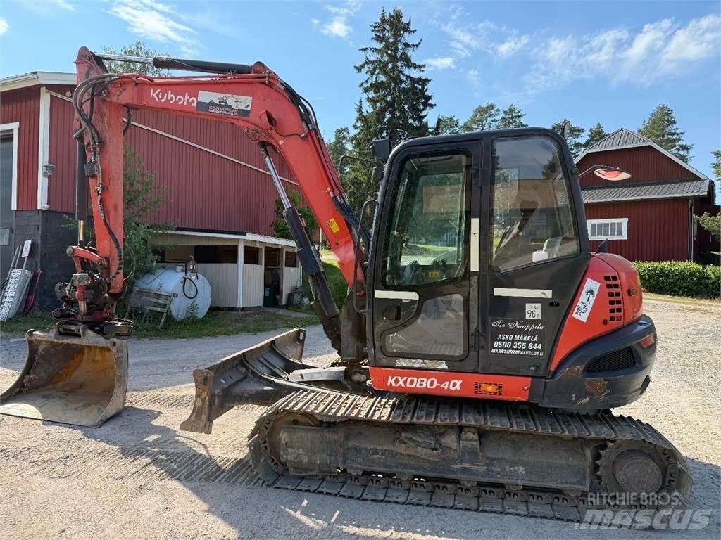 Kubota KX080-4 Midi rýpadla 7t - 12t