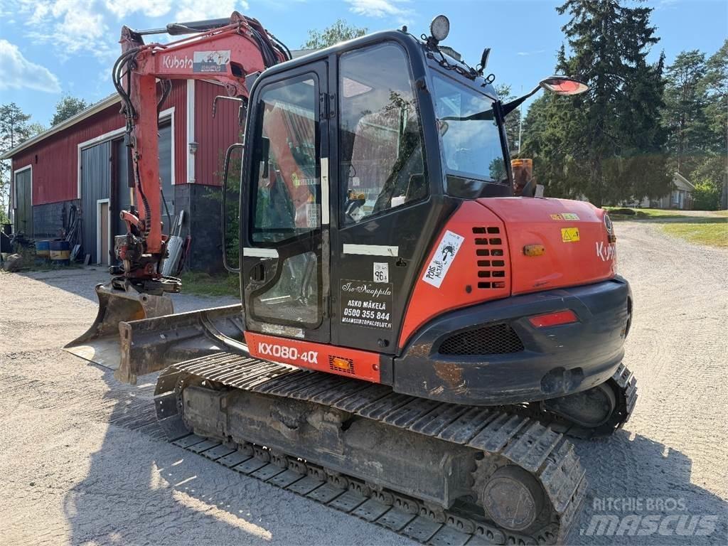 Kubota KX080-4 Midi rýpadla 7t - 12t