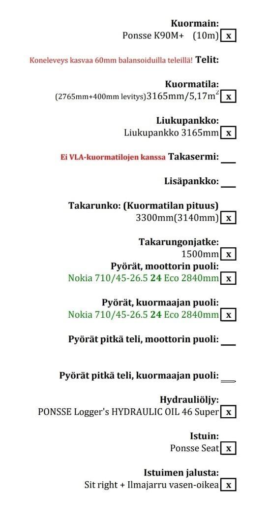 Ponsse Elk 8WD Vyvážecí traktory