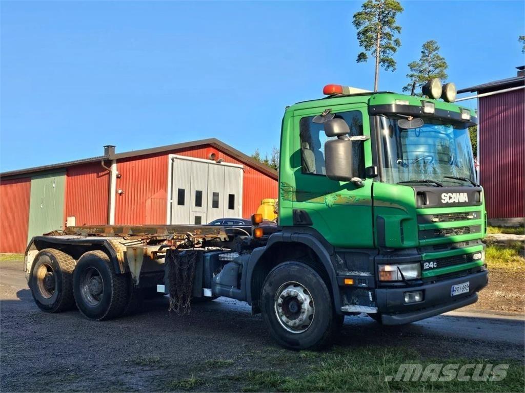 Scania 124C 6X4 Hákový nosič kontejnerů