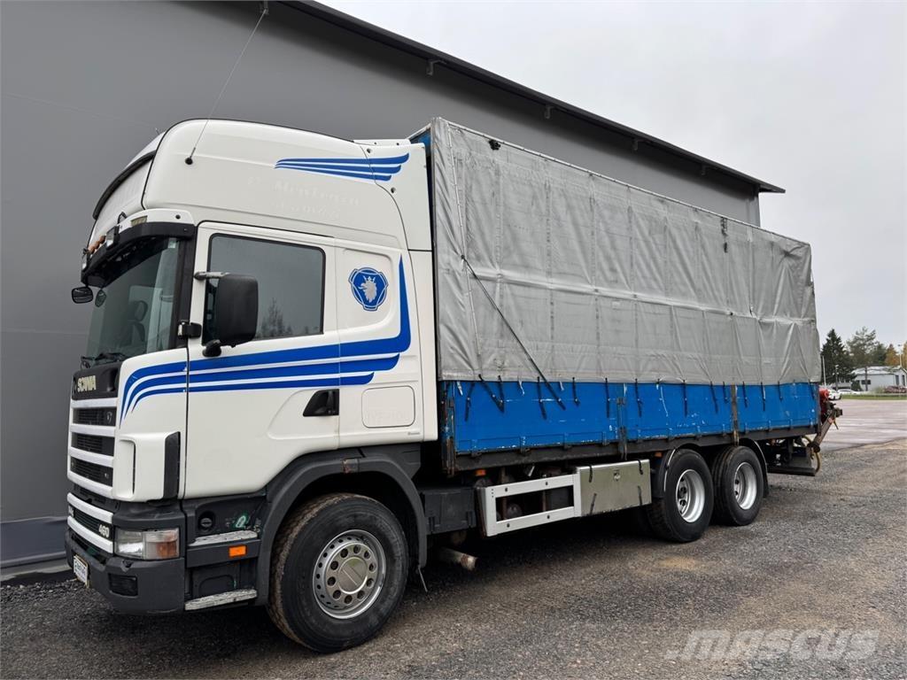 Scania 144G 6x2 Autojeřáby, hydraulické ruky