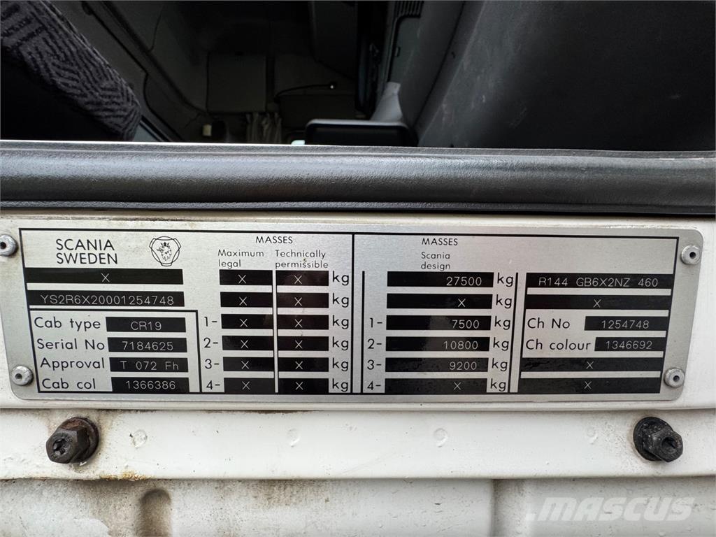 Scania 144G 6x2 Autojeřáby, hydraulické ruky