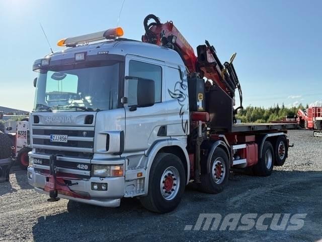 Scania R124G Autojeřáby, hydraulické ruky