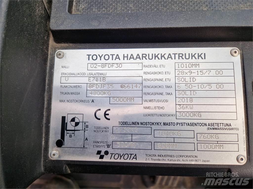Toyota 02-8FDF30 Dieselové vozíky