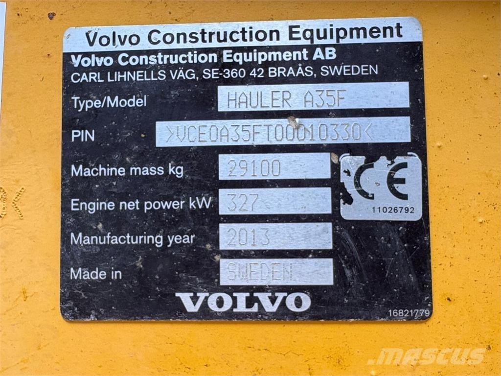 Volvo A 35 F Kloubové dempry