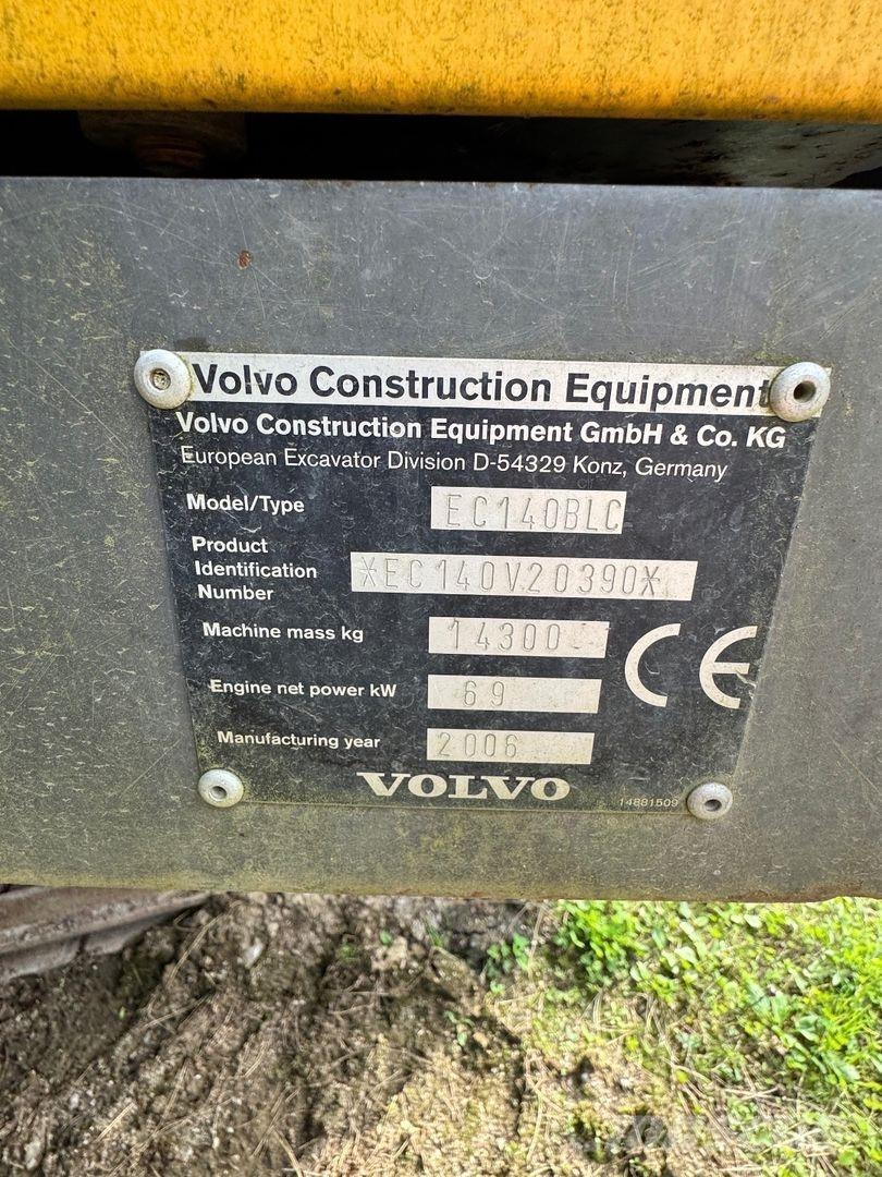 Volvo EC 140 BLC Pásová rýpadla