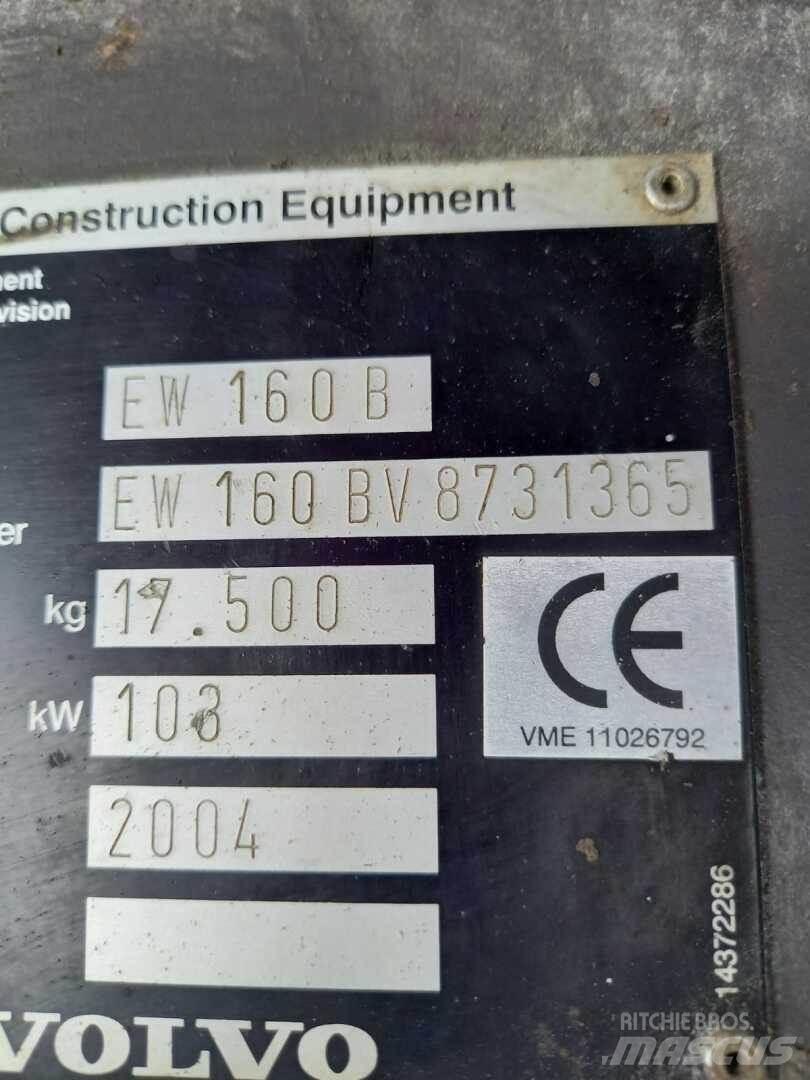 Volvo EW 160 B Pásová rýpadla
