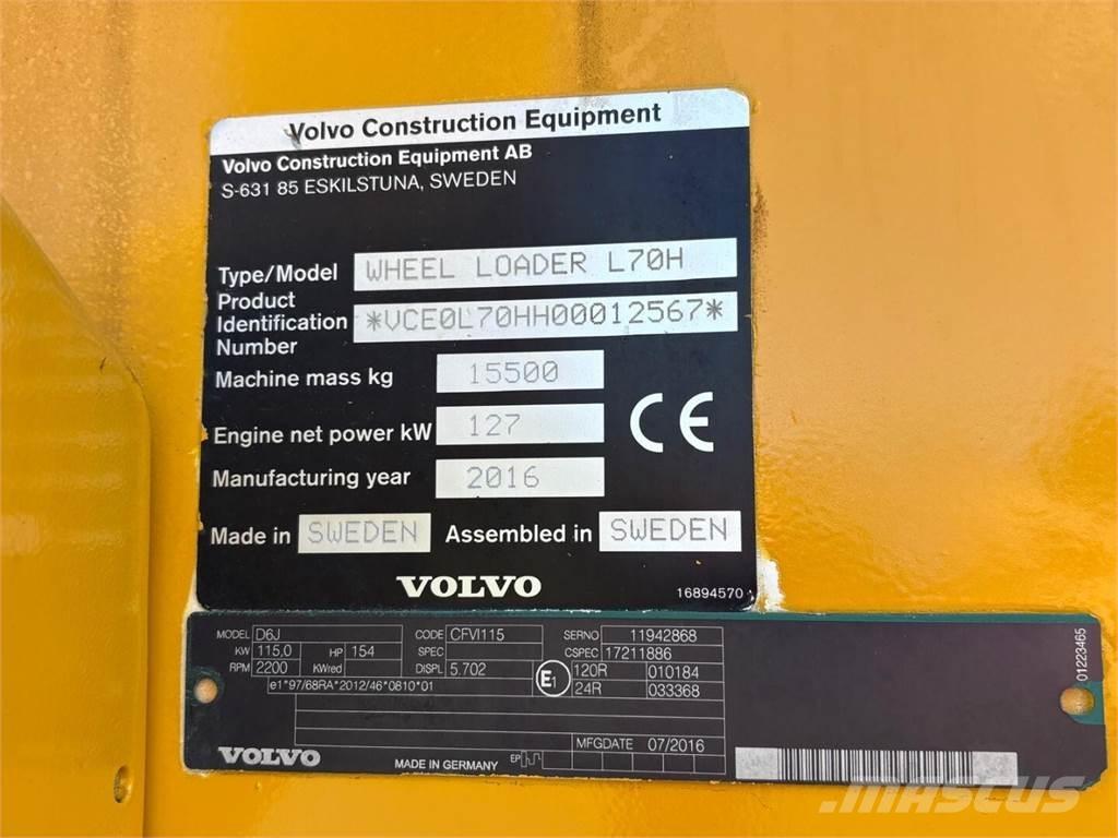 Volvo L 70 H Kolové nakladače