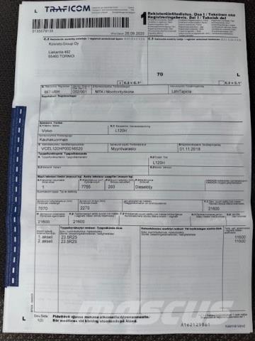 Volvo L120H Kolové nakladače