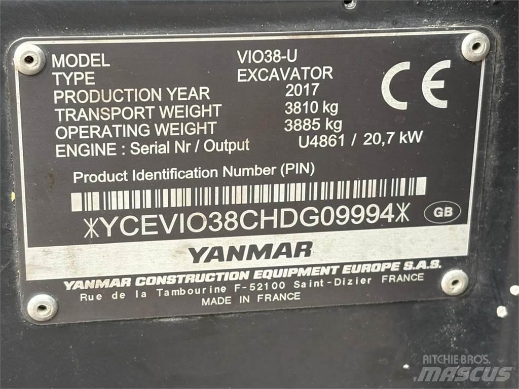 Yanmar VIO 38-U Mini rýpadla < 7t
