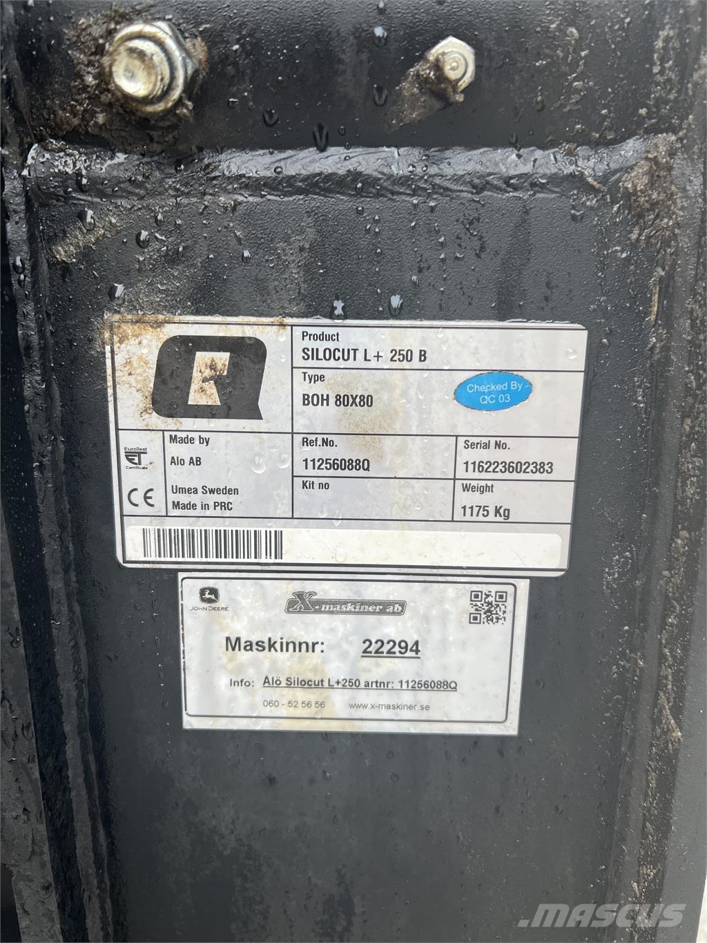 Ålö Silocut L+ 250 Další příslušenství a komponenty