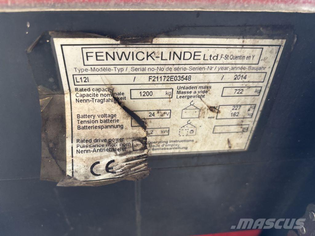 Linde L12i Ručně vedené vysokozdvižné vozíky