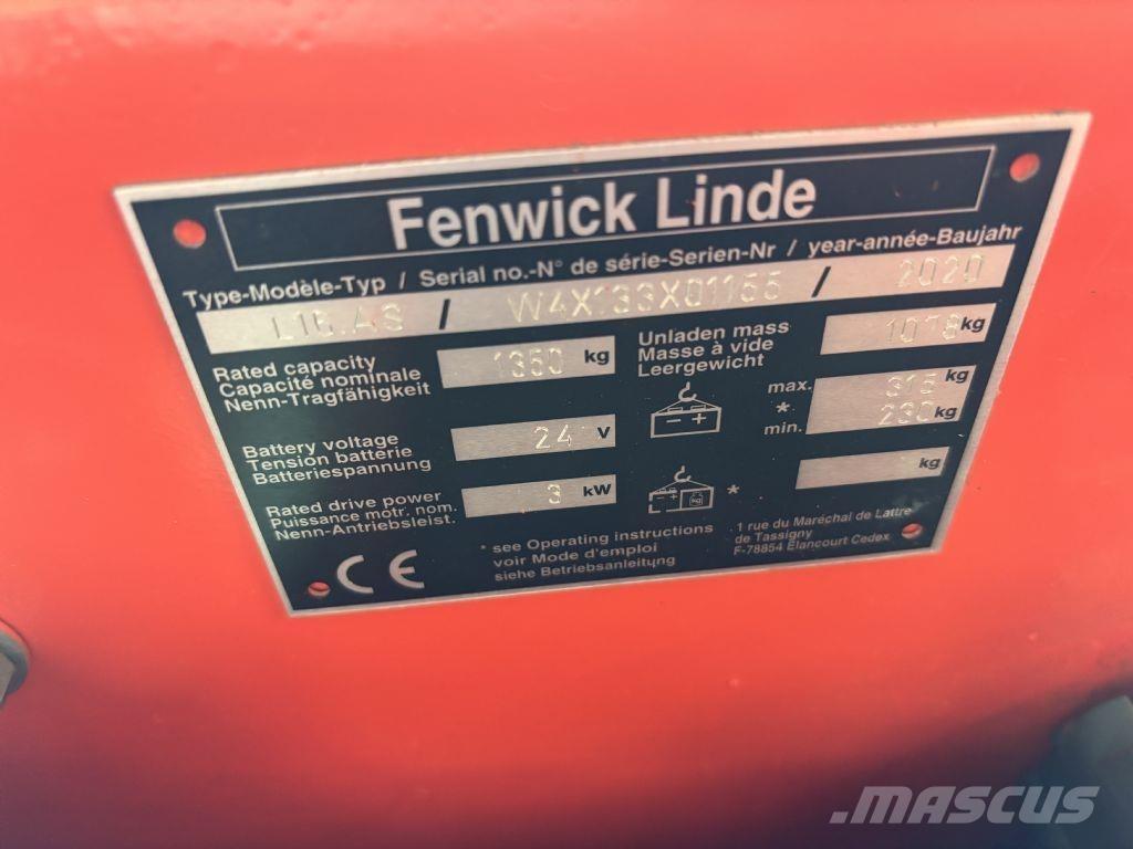 Linde L16.AS Ručně vedené vysokozdvižné vozíky