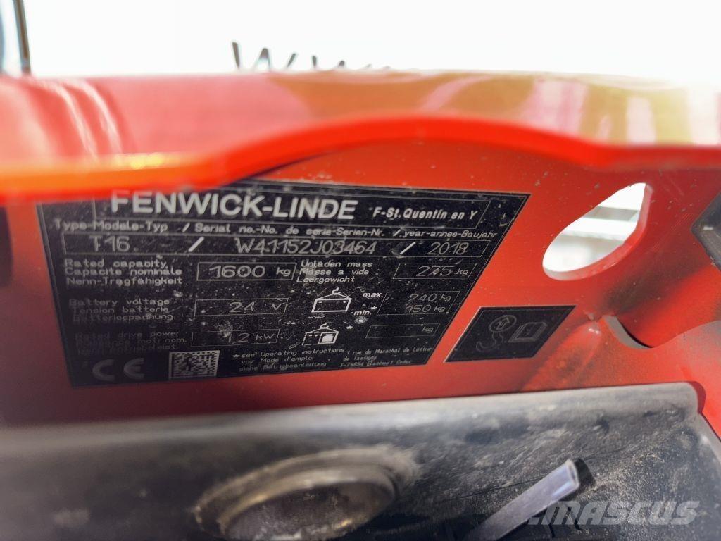 Linde T16 Nízkozdvižný vozík