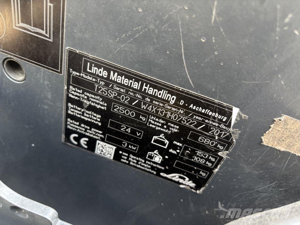 Linde T25SP-02 Samohybné vozíky