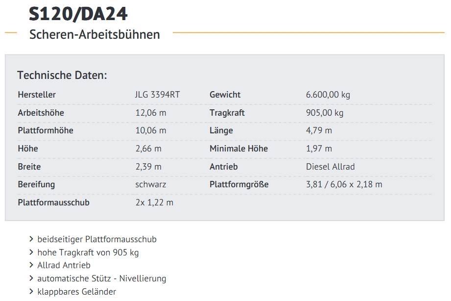 JLG 3394RT Nůžková zvedací plošina