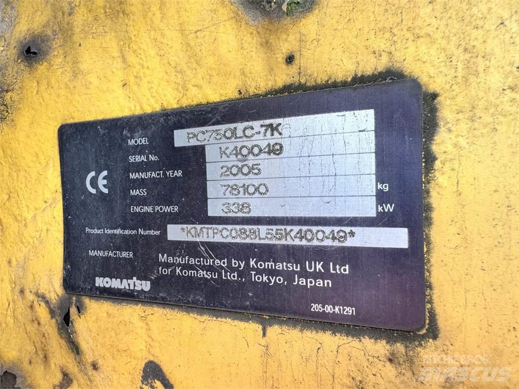 Komatsu PC750LC-7K Pásová rýpadla