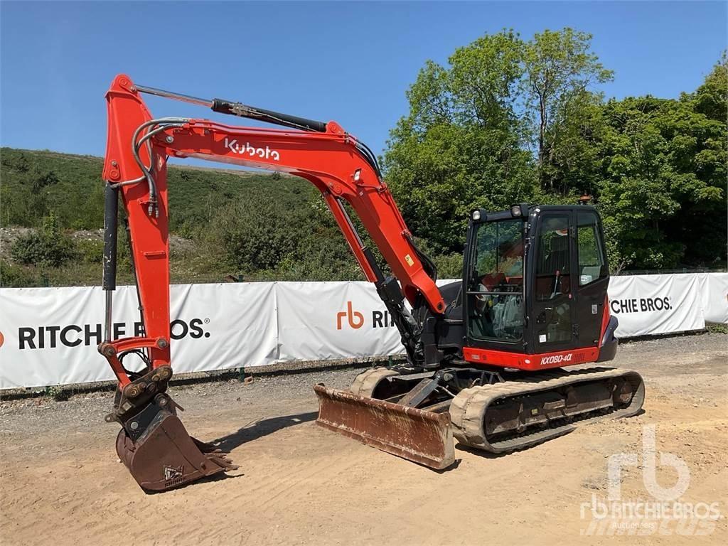 Kubota KX080-4A Pásová rýpadla