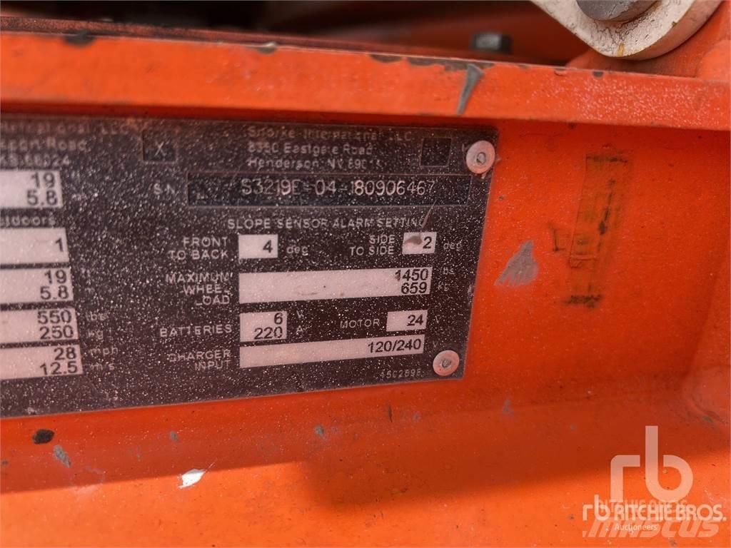 Snorkel S3219E Nůžková zvedací plošina