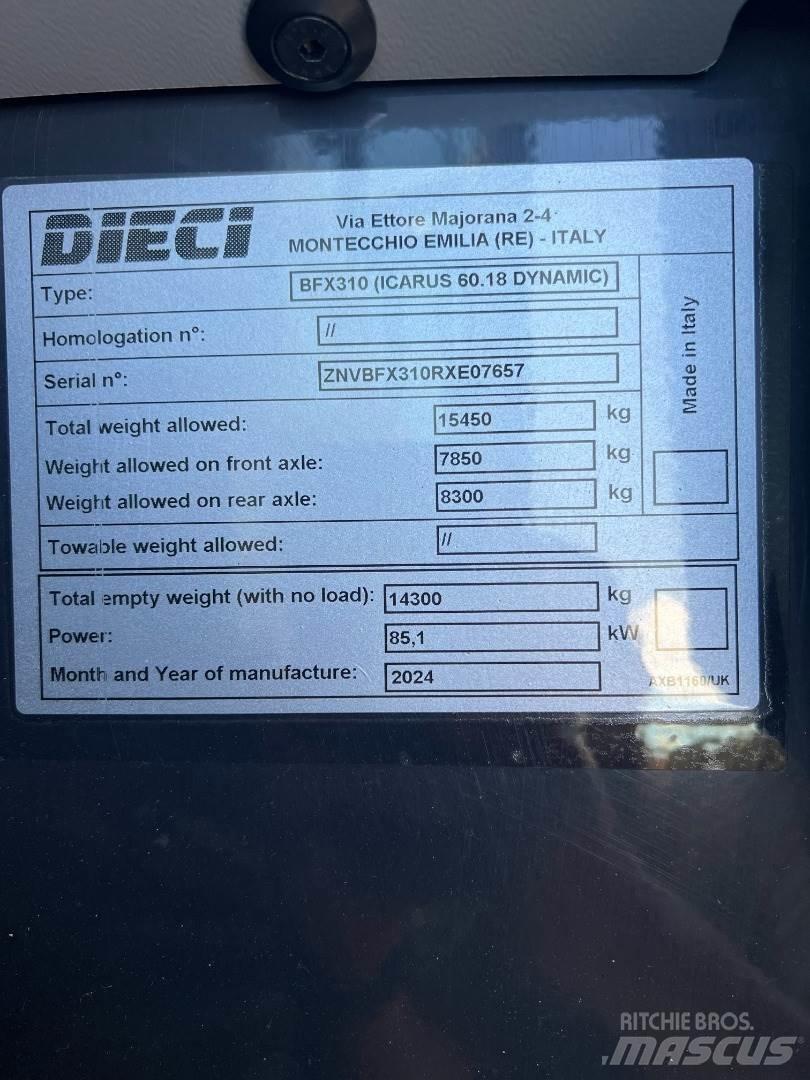 Dieci 60.18 Ostatní zdvihací technika