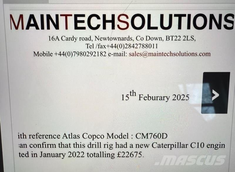 Atlas Copco CM-760D Stavebnictví - ostatní