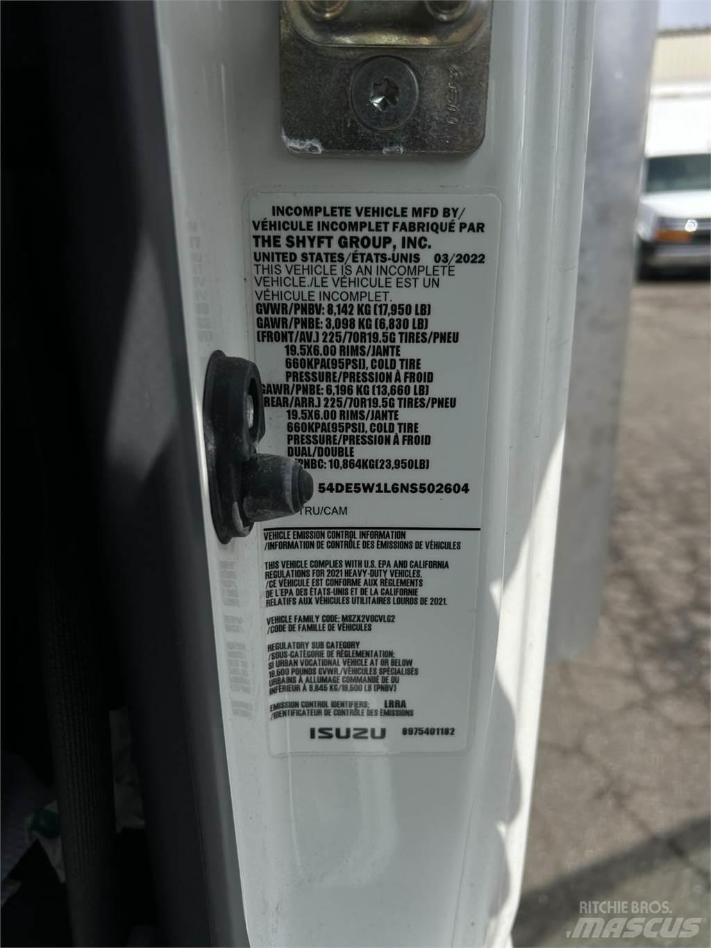 Isuzu NQR Skříňová nástavba