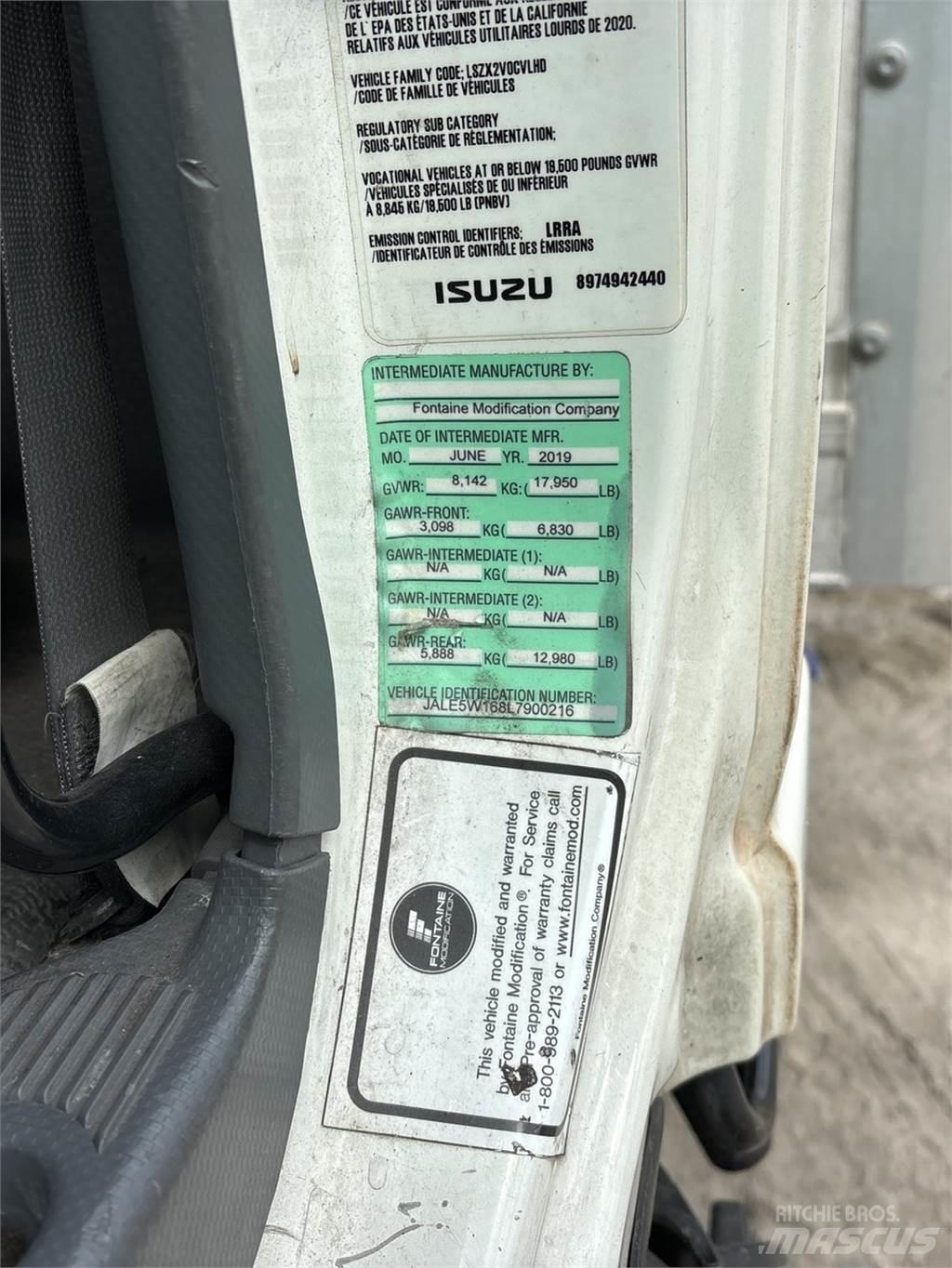 Isuzu NQR Skříňová nástavba