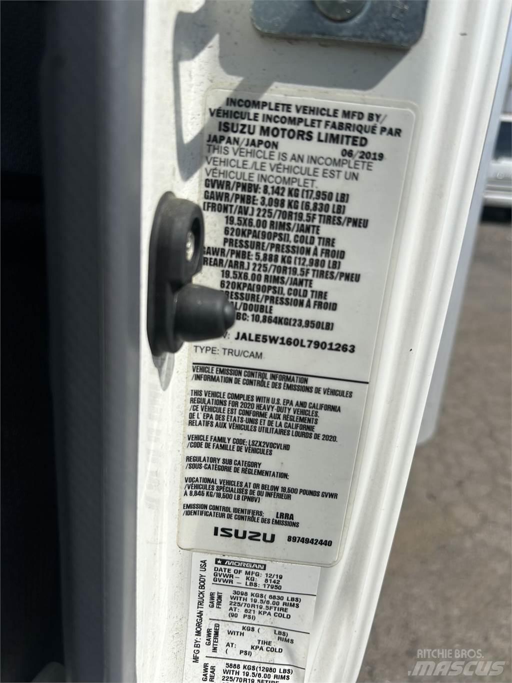 Isuzu NQR Skříňová nástavba