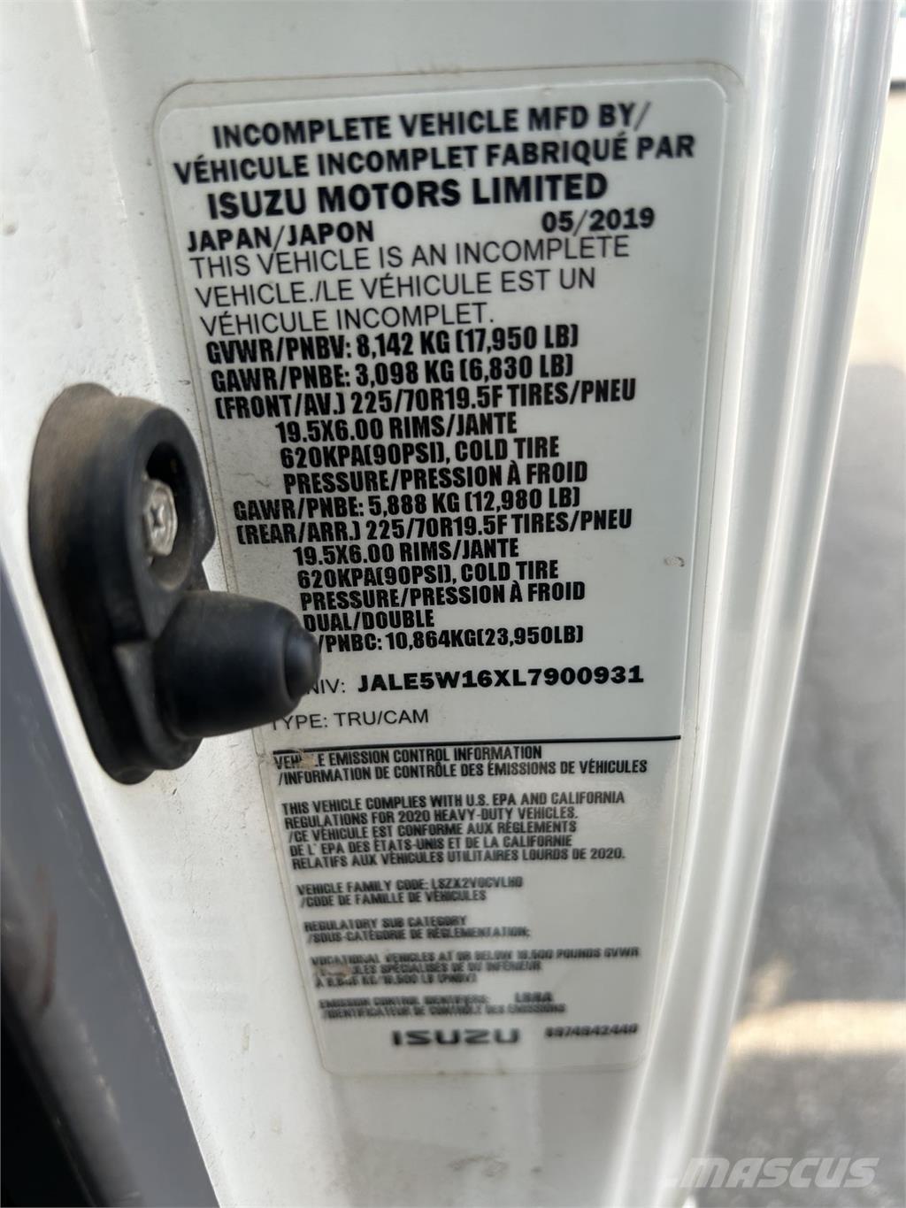 Isuzu NQR Sklápěče