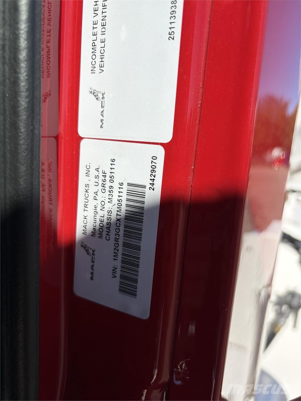 Mack GR64FR Domíchávače betonu