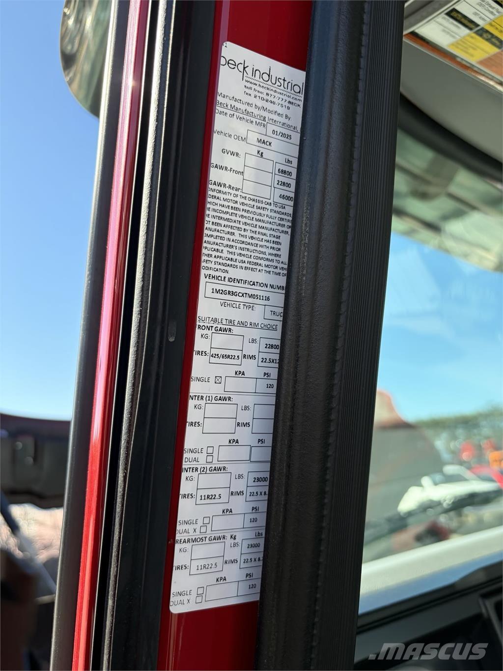 Mack GR64FR Domíchávače betonu