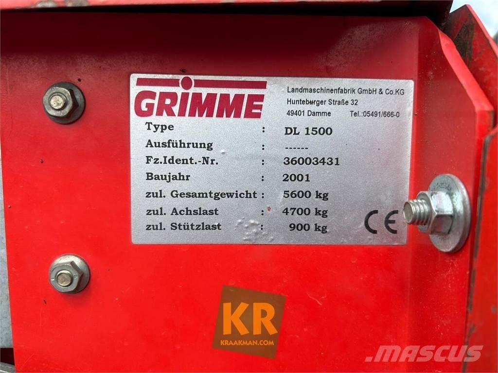 Grimme dl 1500 Bramborové kombajny / sklízeče