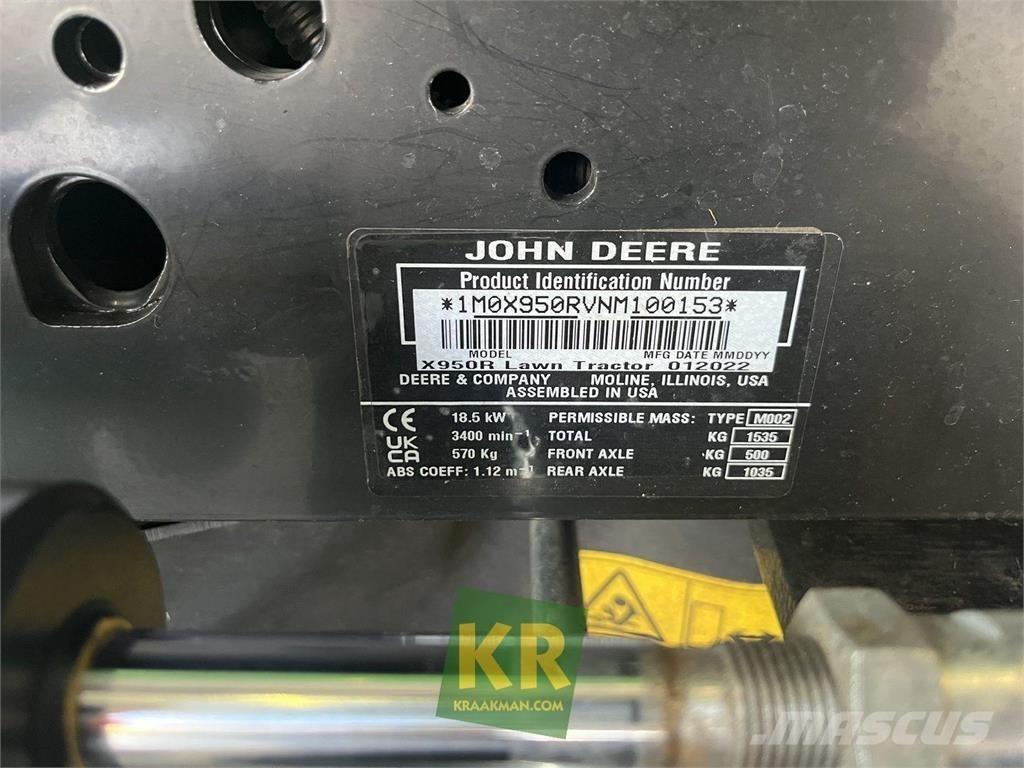 John Deere X950R Samojízdné sekačky