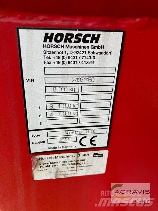 Horsch MAISTRO 8 CC Mechanické secí stroje