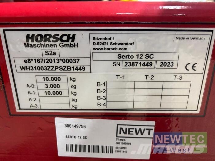 Horsch SERTO 12 SC Mechanické secí stroje