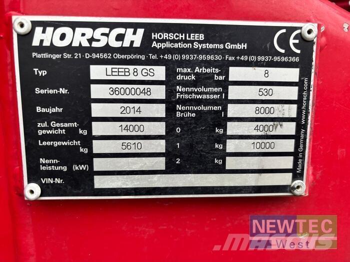  LEEB 8 GS Tažené postřikovače