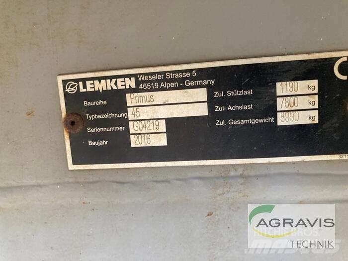Lemken PRIMUS 45/27 Tažené postřikovače