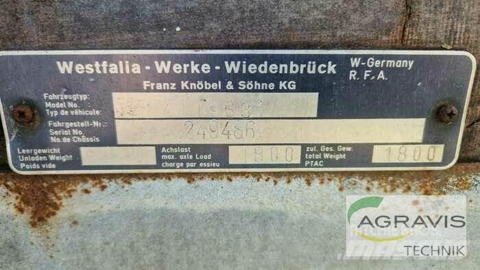  VIEHANHÄNGER Další přívěsné vozíky