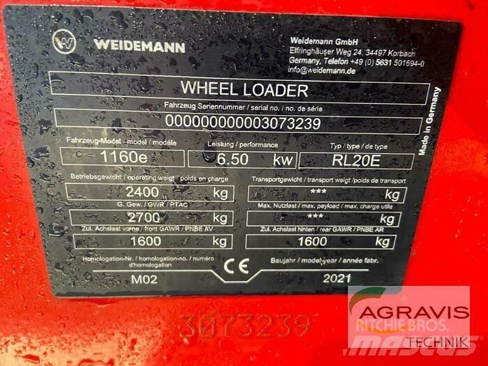 Weidemann 1160E Kolové nakladače