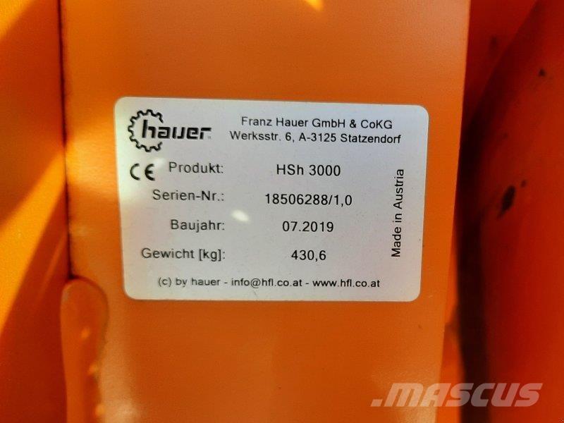 Hauer HSH 3000 Sněžné pluhy, přední sněhové radlice