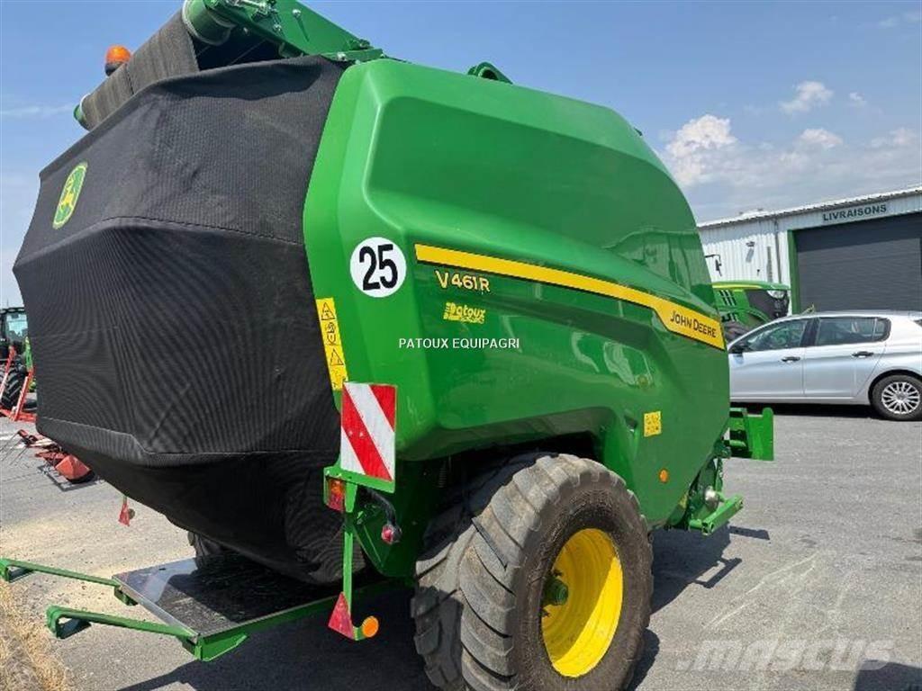 John Deere V461R Lis na válcové balíky