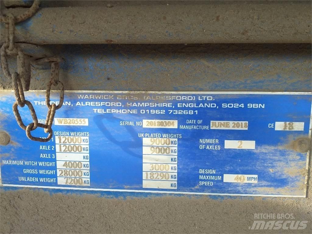 WARWICK 20 TONNE Další přívěsné vozíky