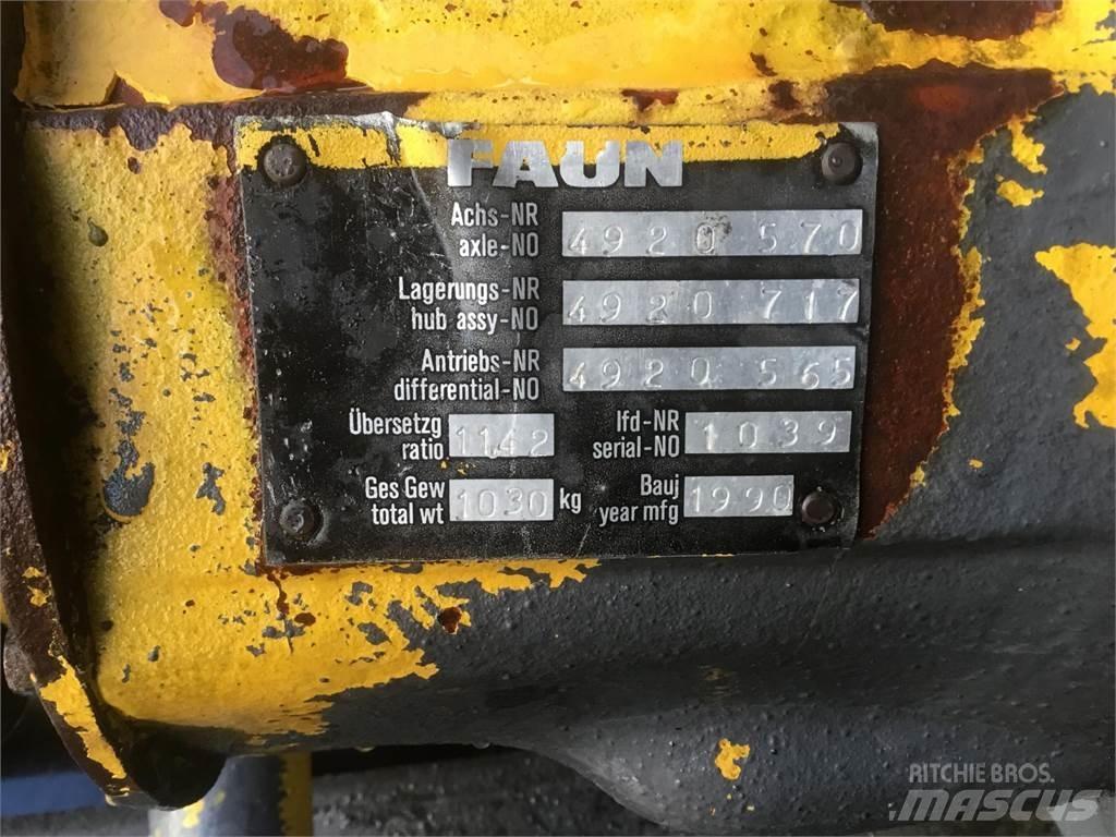 Faun RTF 50-3 axle 1 Nápravy