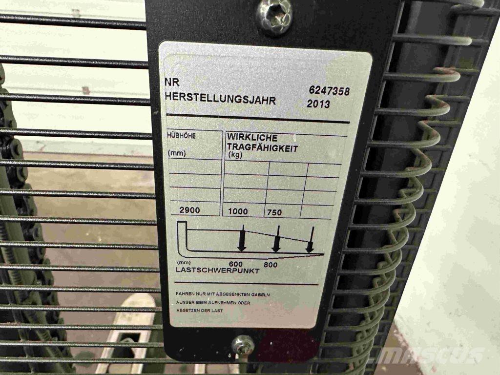 BT SWE 100 Ručně vedené vysokozdvižné vozíky