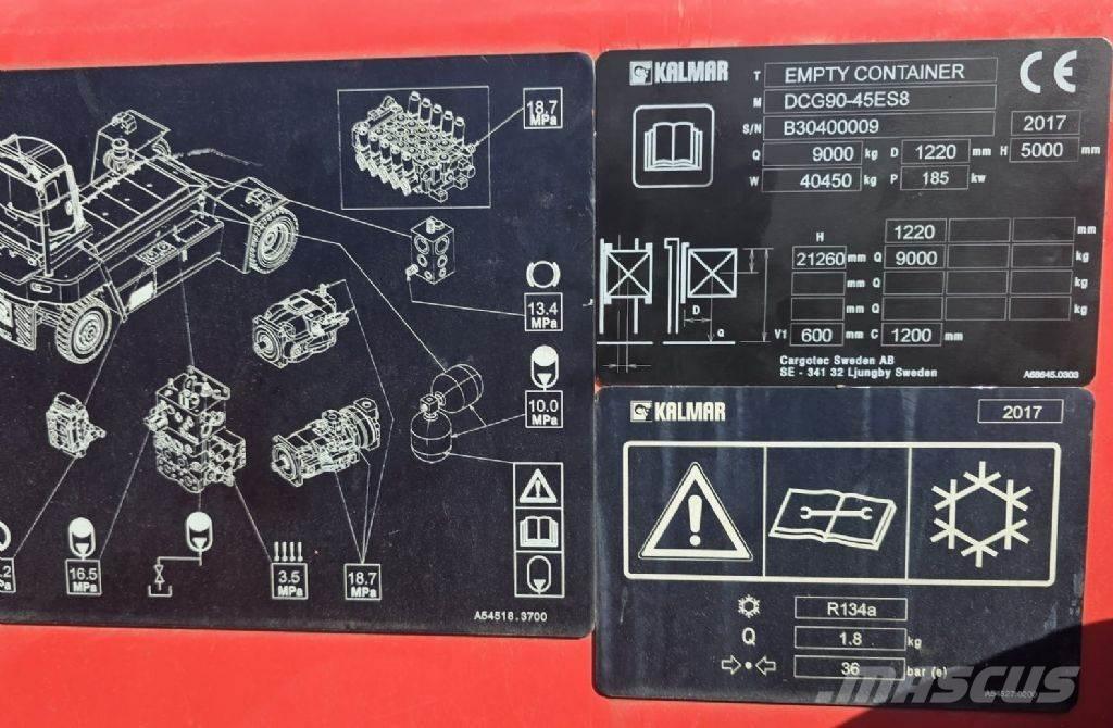 Kalmar DCG90-45ES8 Kontejnerové manipulátory
